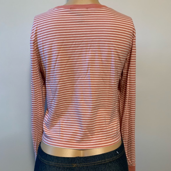 Forever 21 stripes long sleeve crew top shirt - Picture 7 of 10